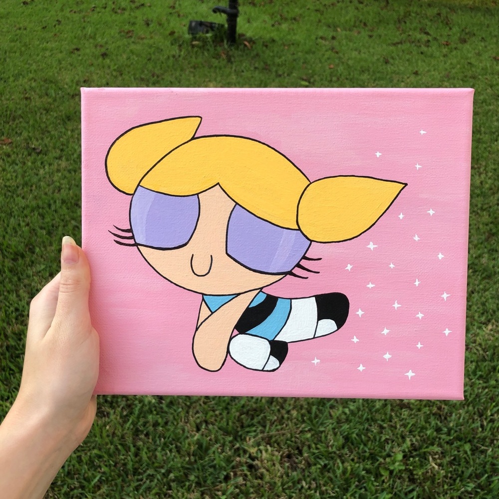 Powerpuff Girls Bubbles Painting